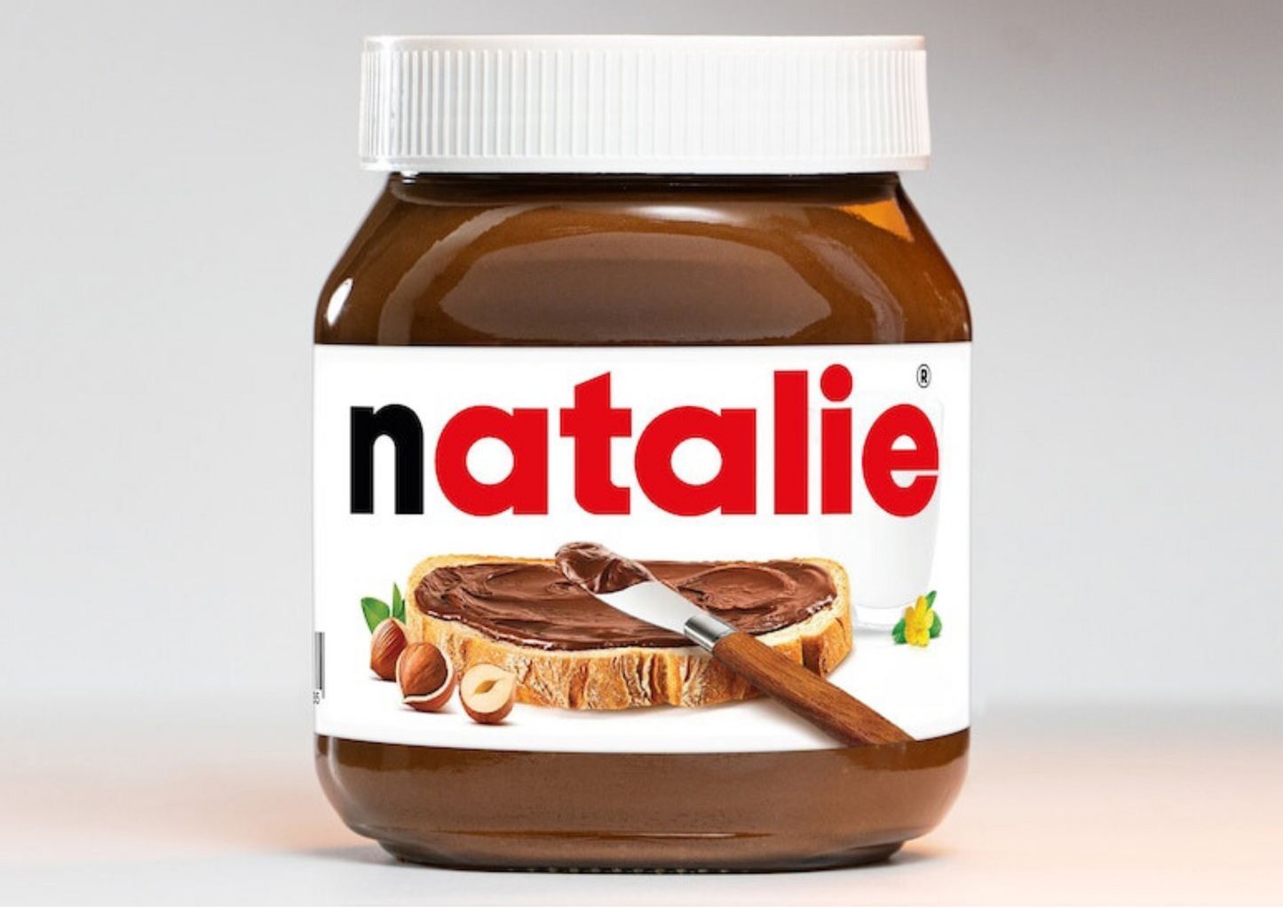 PREMIUM High Quality Nutella Stickers with Personalized First Name