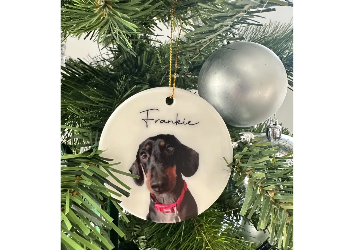 Custom Photo Ceramic Ornament