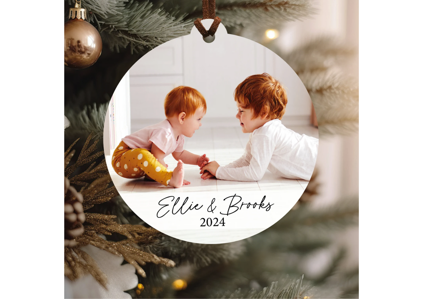 Custom Photo Ceramic Ornament
