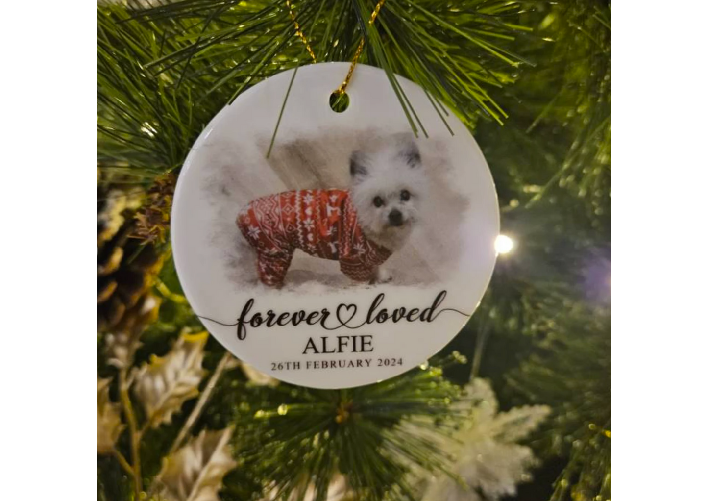 Custom Photo Ceramic Ornament