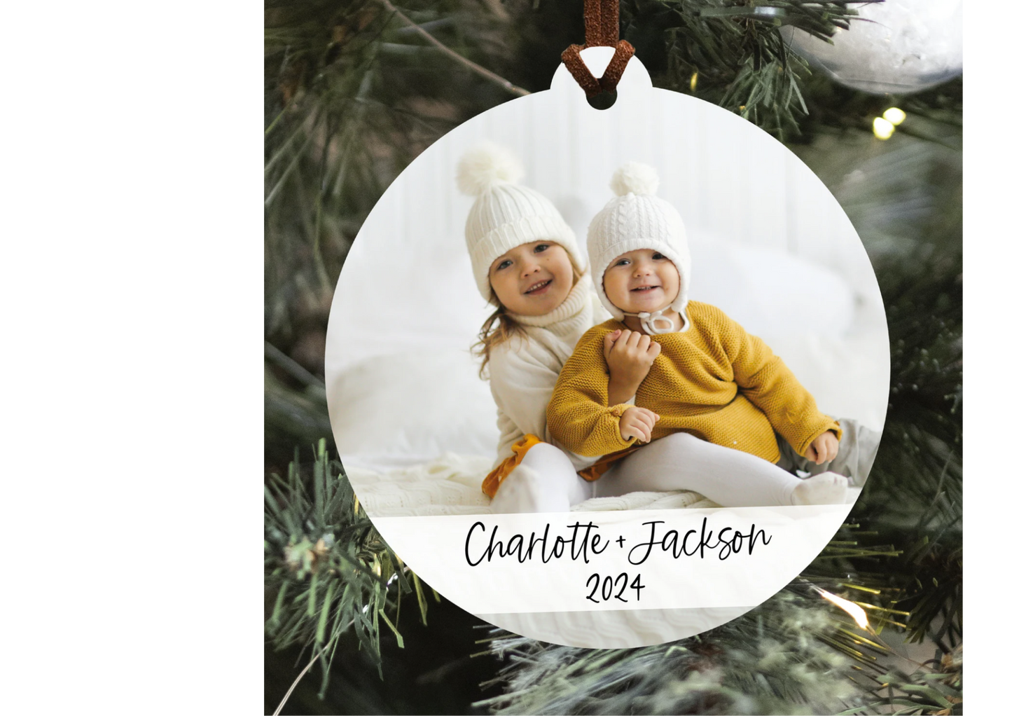 Custom Photo Ceramic Ornament