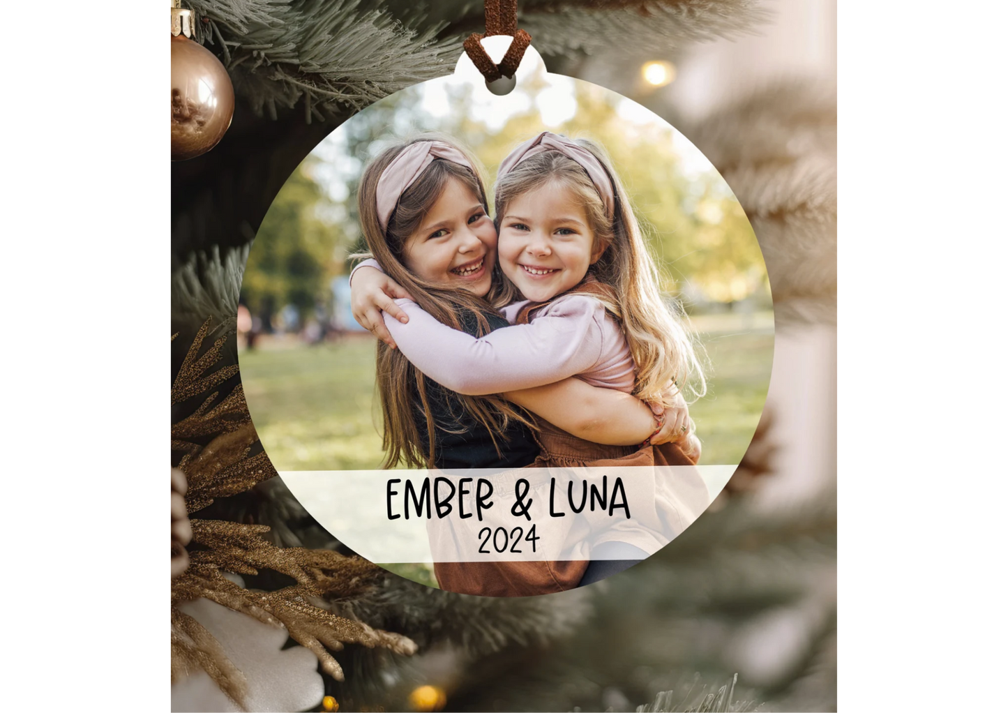 Custom Photo Ceramic Ornament