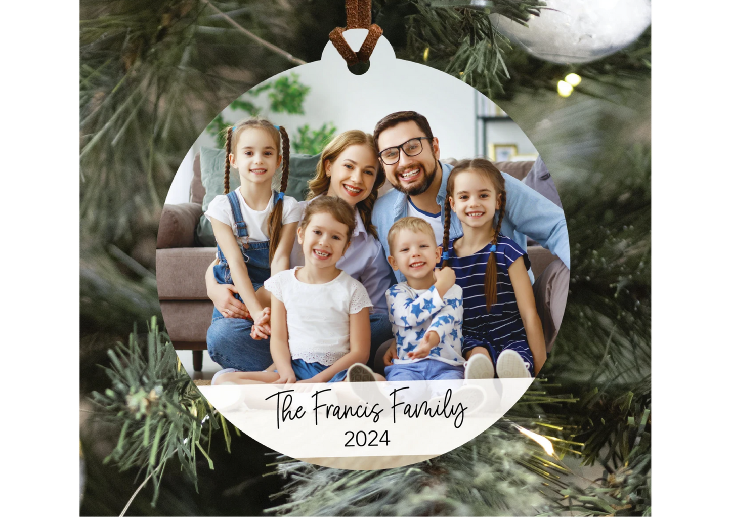 Custom Photo Ceramic Ornament