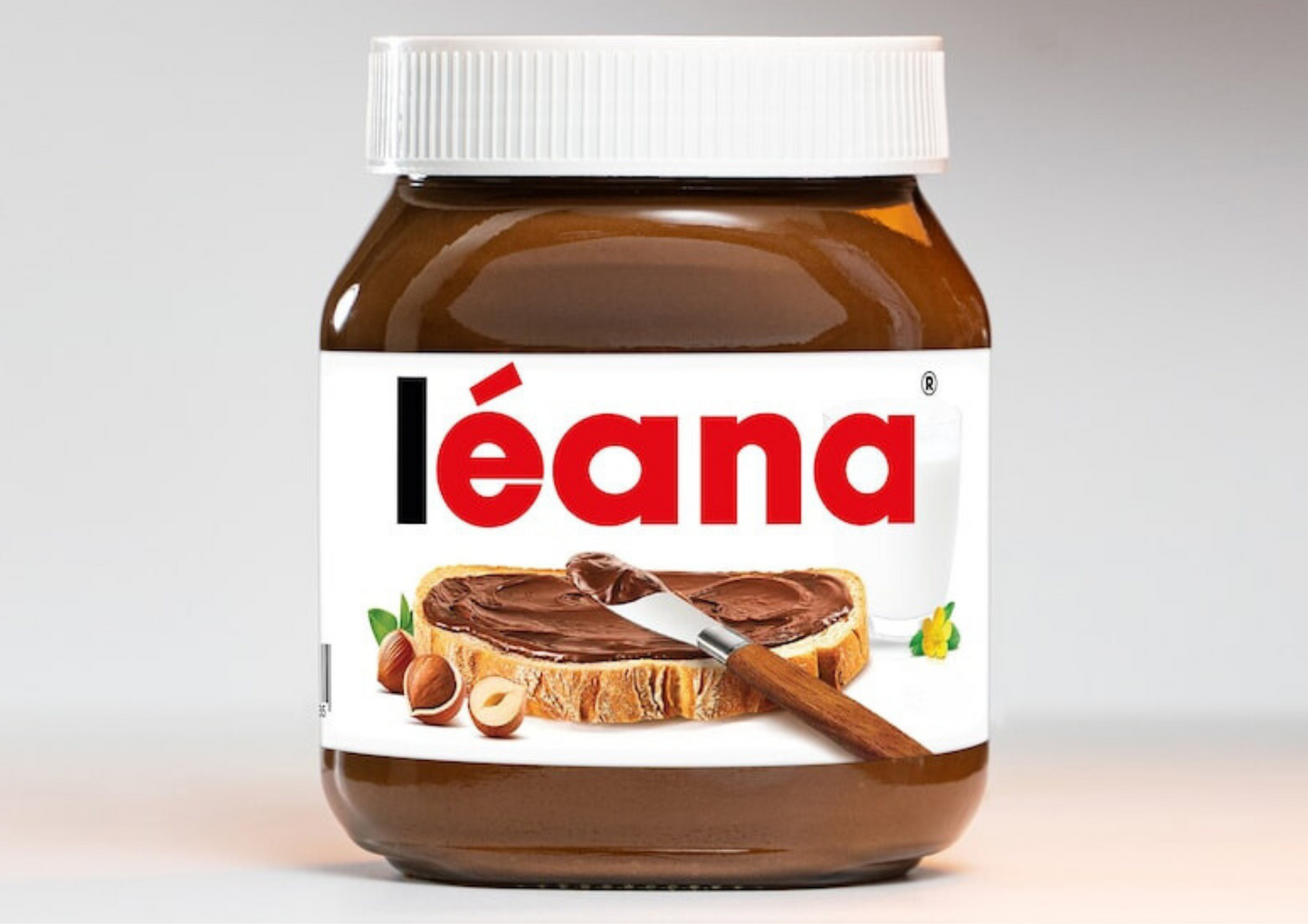 PREMIUM High Quality Nutella Stickers with Personalized First Name
