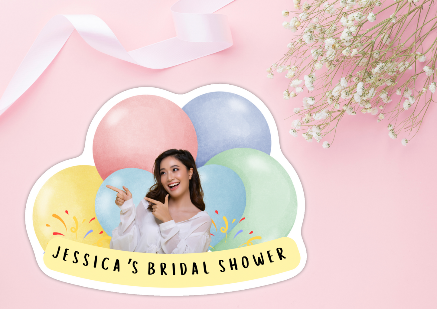 Bridal Shower Sticker｜Custom Bridal Shower Sticker｜Personalized Favor Sticker｜Bridal Shower Favor｜Party Favor｜Goodie bag