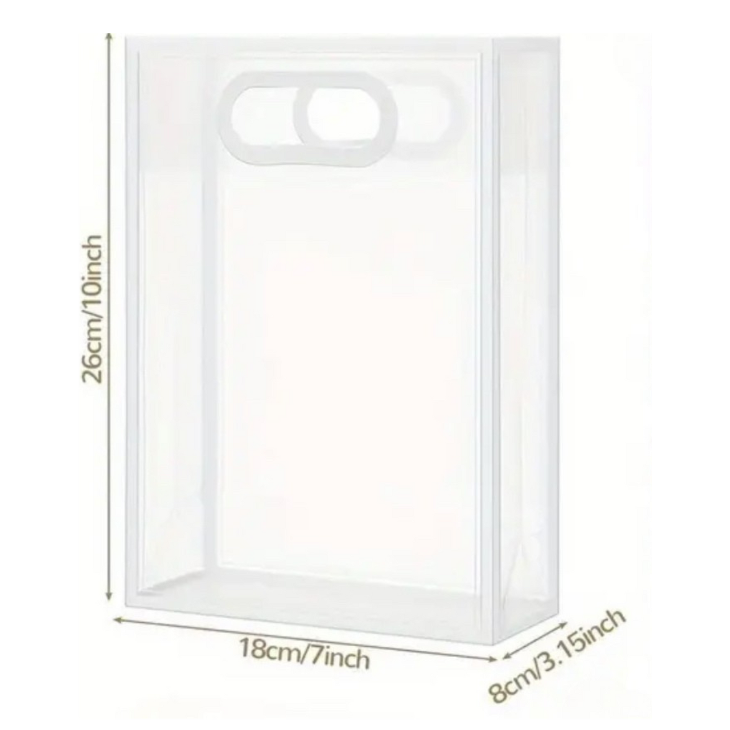 Premium Custom Clear Gift Bags with Matching Ribbon Bow for All Special Events (Black & White)