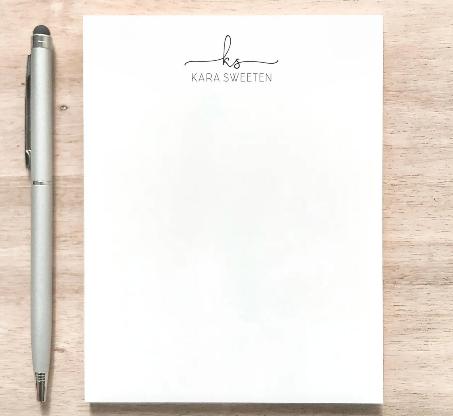Personalized Modern Design Notepad with Name