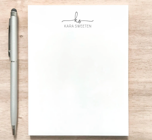 Personalized Modern Design Notepad with Name