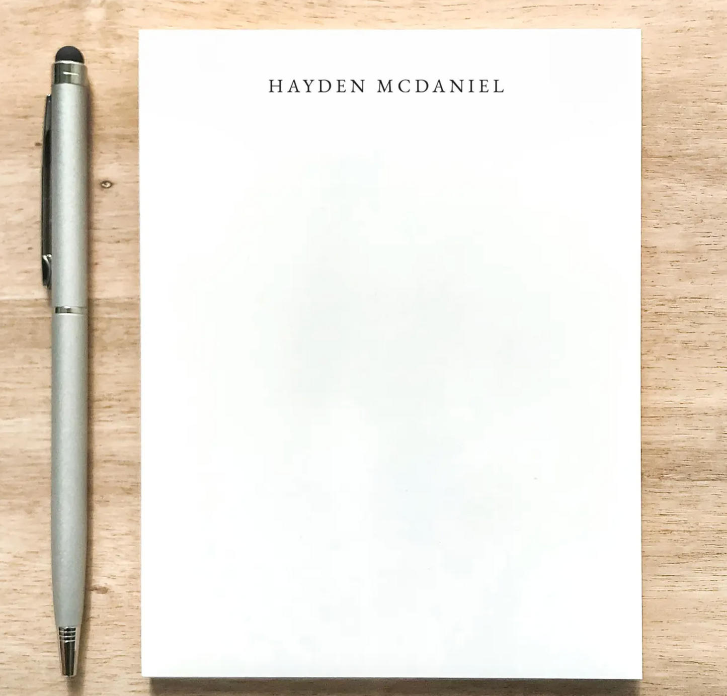 Personalized Modern Design Notepad with Name