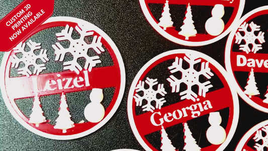 Custom 3D-Printed Personalized Ornaments