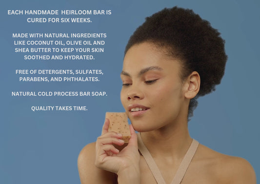 Organic All Natural Handmade Bar Soap (Scent Free for Sensitive Skin)